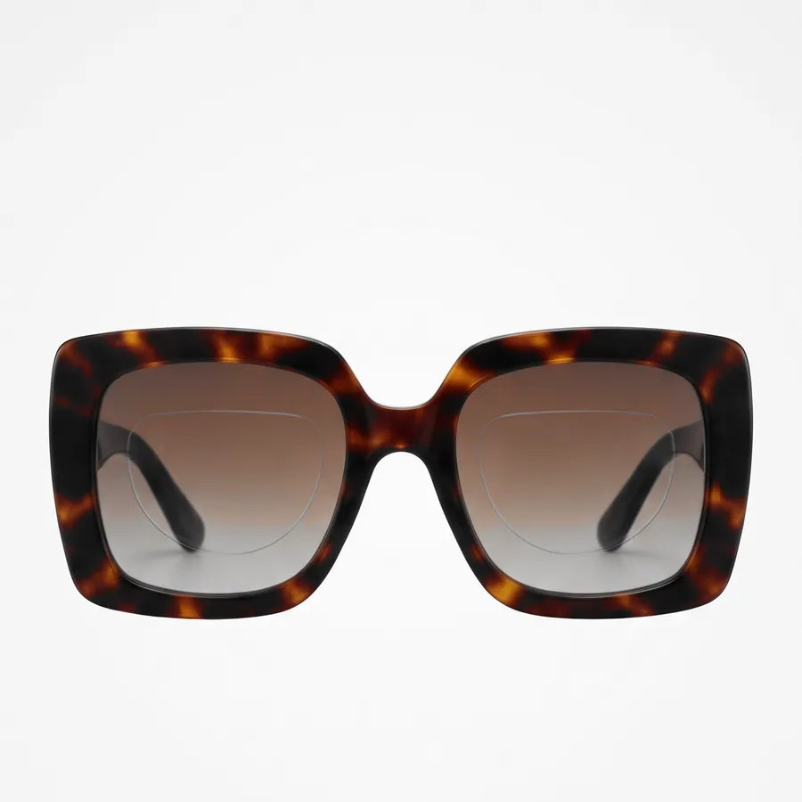 Fashion frames: cat eye, oversized, round from the front, the patch a faint outline at most